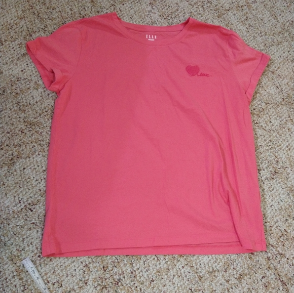 Size L pink Elle short sleeve casual top - Picture 5 of 11